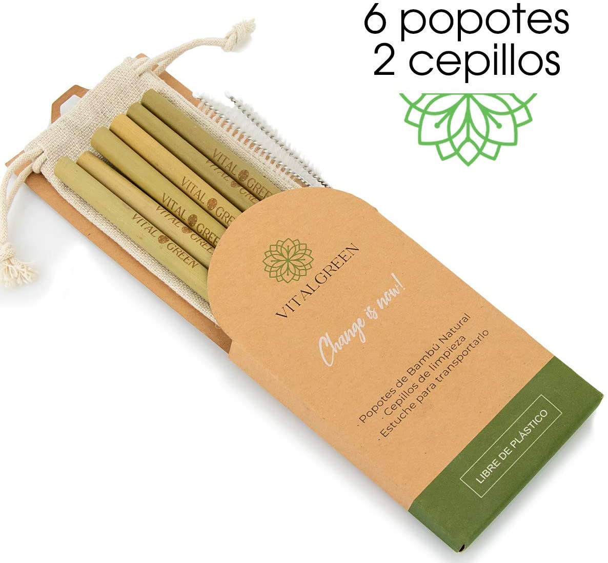 Juego de popotes Senneny 5 popotes de acero inoxidable con puntas flexibles  de silicón con codos, incluye 2 cepillos de limpieza y 1 bolsa portátil